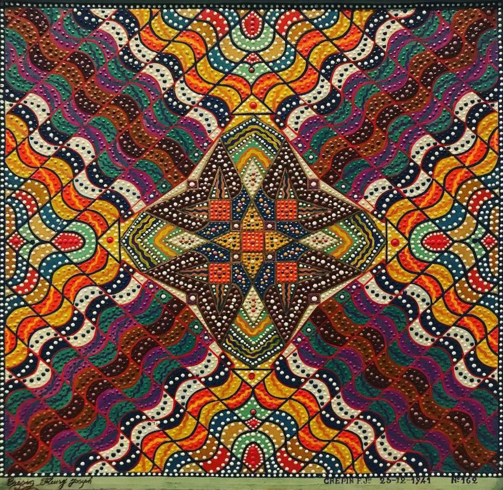 {{ product_title }} Fine Art Print | {{ product_vendor }} Jakero77 Fleury Joseph Crepin - Untitled Number 162 (1941) Dotted - 17" x 22" Art Print Art Print  Jakero77