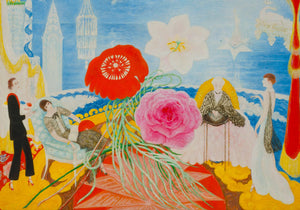{{ product_title }} Fine Art Print | {{ product_vendor }} Jakero77 Florine Stettheimer - Family Portrait II (1933) Signed - 17" x 22" Fine Art Print Art Print  Jakero77