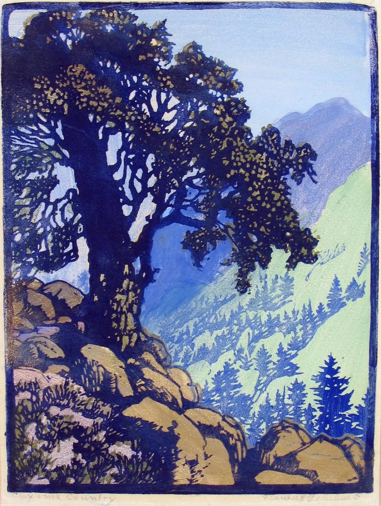 {{ product_title }} Fine Art Print | {{ product_vendor }} Jakero77 Frances H. Gearhart - Cuyama Country 1930s - 17" x 22" Fine Art Print Art Print  Jakero77