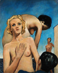 {{ product_title }} Fine Art Print | {{ product_vendor }} Jakero77 Francis Picabia - The Bathers, Naked Women by the Sea - 17" x 22" Fine Art Print Art Print  Jakero77