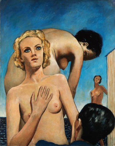 {{ product_title }} Fine Art Print | {{ product_vendor }} Jakero77 Francis Picabia - The Bathers, Naked Women by the Sea - 17" x 22" Fine Art Print Art Print  Jakero77