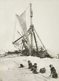 {{ product_title }} Fine Art Print | {{ product_vendor }} Jakero77 Frank Hurley - Sled Dogs @ Wrecked Endurance Ship Antarctica (1915) - 17" x 22" Fine Art Print Art Print  Jakero77