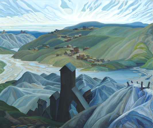 {{ product_title }} Fine Art Print | {{ product_vendor }} Jakero77 Franklin Carmichael - A Northern Silver Mine (1930) Signed - 17" x 22" Art Print Art Print  Jakero77