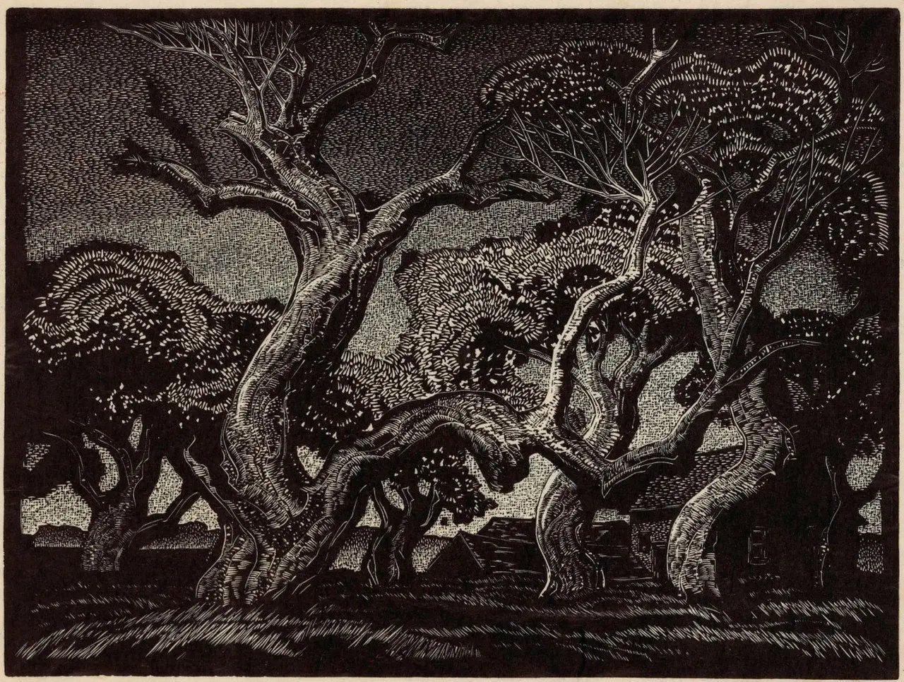 {{ product_title }} Fine Art Print | {{ product_vendor }} Jakero77 Franklin Carmichael - Old Orchard (1940) - 17" x 22" Fine Art Print Art Print  Jakero77