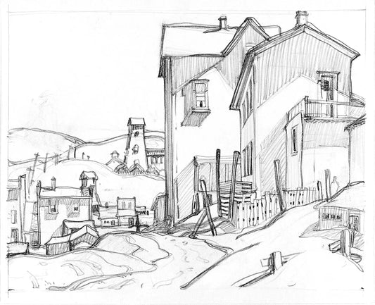 {{ product_title }} Fine Art Print | {{ product_vendor }} Jakero77 Franklin Carmichael - Untitled Sketch (1930) - 17" x 22" Fine Art Print Art Print  Jakero77