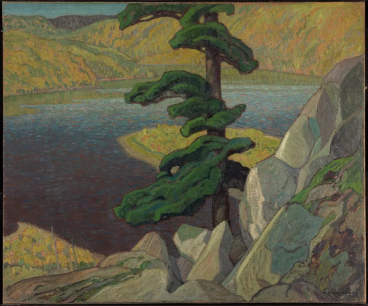 {{ product_title }} Fine Art Print | {{ product_vendor }} Jakero77 Franklin Carmichael - Upper Ottawa, Near Mattawa 1924 Signed - 17"x22" Art Print Art Print  Jakero77