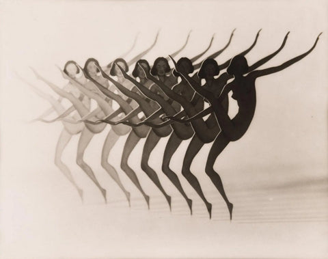 {{ product_title }} Fine Art Print | {{ product_vendor }} Jakero77 Frantisek Drtikol - Nude Dancing Show Girls Silhouettes (1930) - 17" x 22" Print Art Print  Jakero77