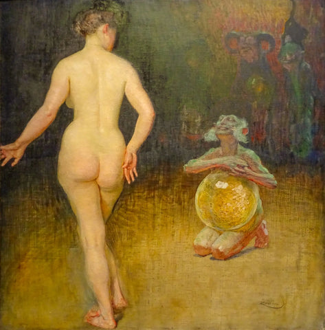 {{ product_title }} Fine Art Print | {{ product_vendor }} Jakero77 Frantisek Kupka - The Money (1899) Nude Signed - 17" x 22" Fine Art Print Art Print  Jakero77