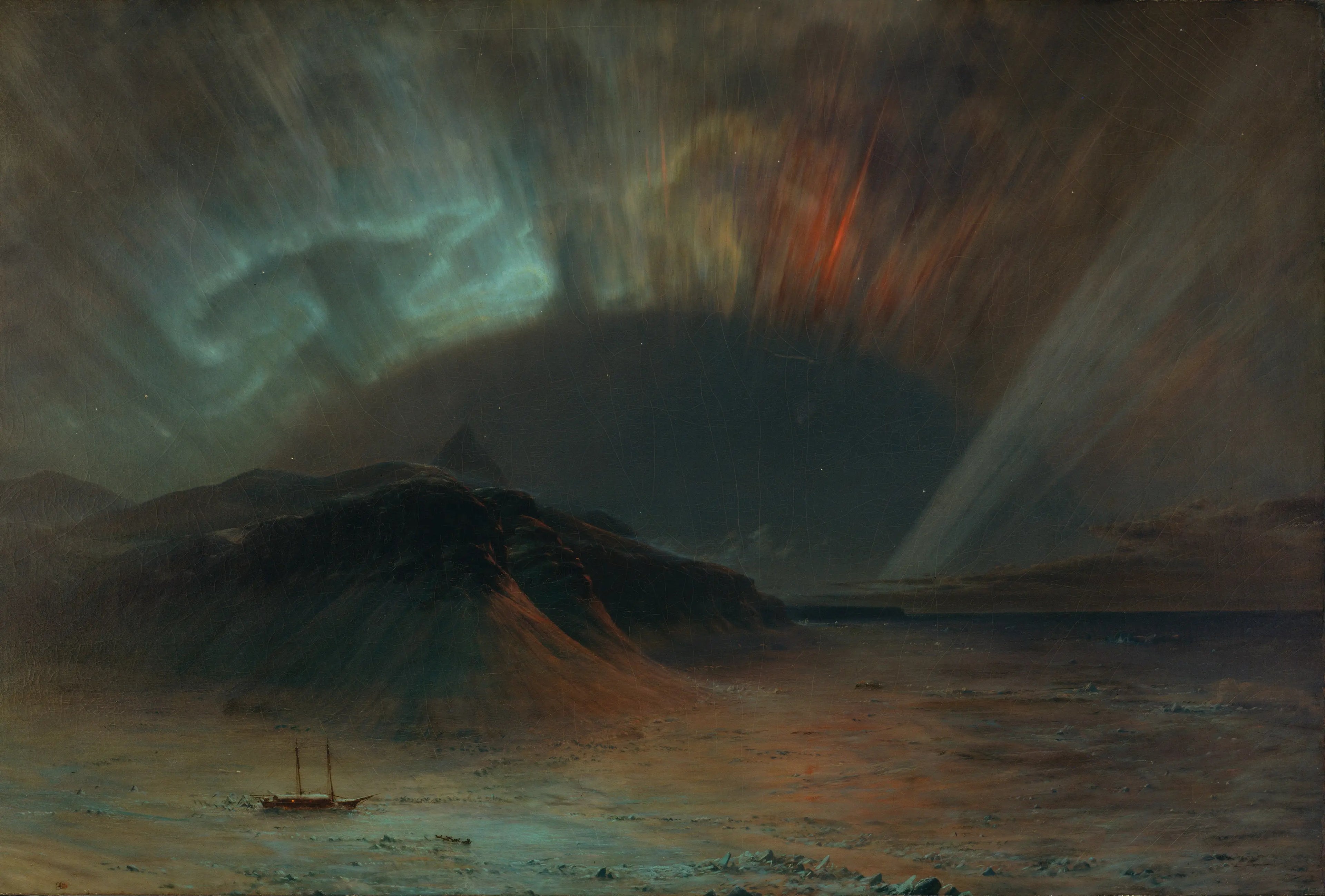 {{ product_title }} Fine Art Print | {{ product_vendor }} Jakero77 Frederick Edwin Church - Aurora Borealis (1865) - 17" x 22" Fine Art Print Art Print  Jakero77