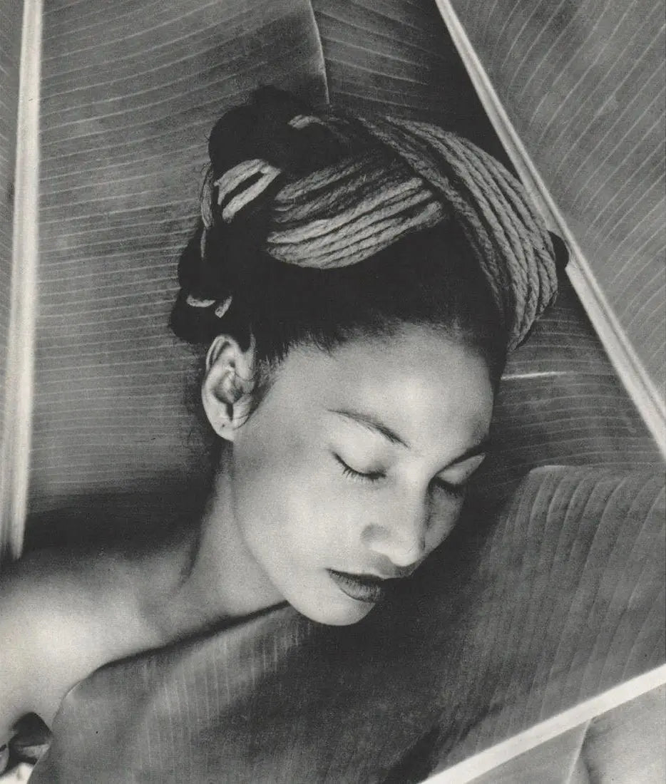 {{ product_title }} Fine Art Print | {{ product_vendor }} Jakero77 Fritz Henle - Vintage 1947 New York Fashion Female Braids - 17" x 22" Art Print Art Print  Jakero77