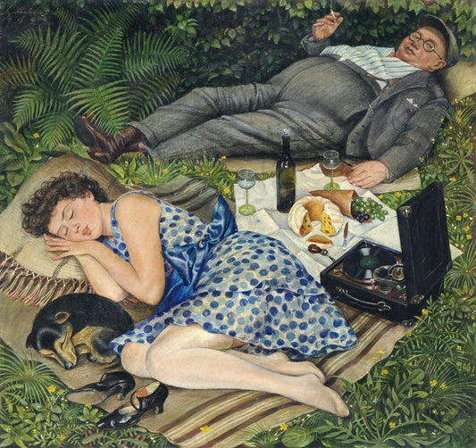 {{ product_title }} Fine Art Print | {{ product_vendor }} Jakero77 Georg Siebert - Weekend (1928) Signed - 17" x 22" Fine Art Print Art Print  Jakero77