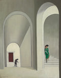 {{ product_title }} Fine Art Print | {{ product_vendor }} Jakero77 George Ault - The Stairway (1921) Signed - 17" x 22" Fine Art Print Art Print  Jakero77