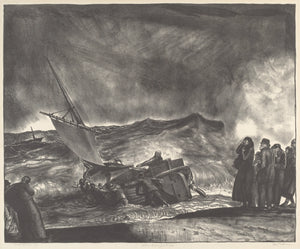 {{ product_title }} Fine Art Print | {{ product_vendor }} Jakero77 George Bellows - Allan Donn Puts to Sea (1923) Signed - 17" x 22" Fine Art Print Art Print  Jakero77