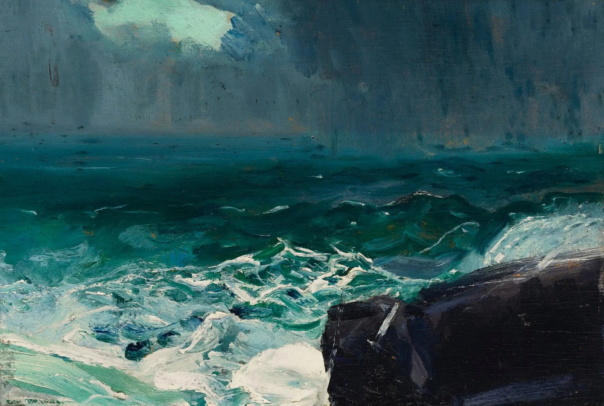 {{ product_title }} Fine Art Print | {{ product_vendor }} Jakero77 George Bellows - Approach of Rain (1913) Signed - 17" x 22" Fine Art Print Art Print  Jakero77