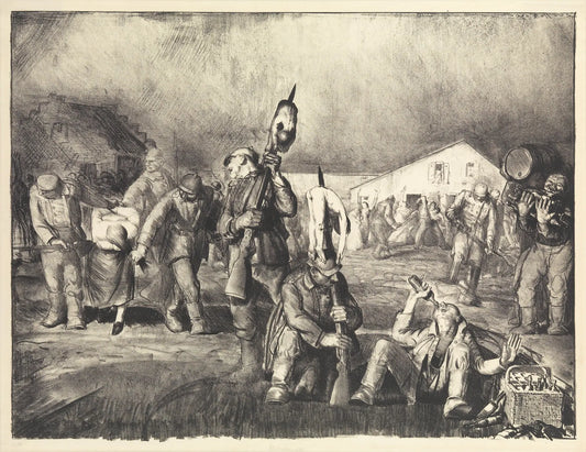 {{ product_title }} Fine Art Print | {{ product_vendor }} Jakero77 George Bellows - Bacchanale War Time (1918) Signed - 17" x 22" Fine Art Print Art Print  Jakero77