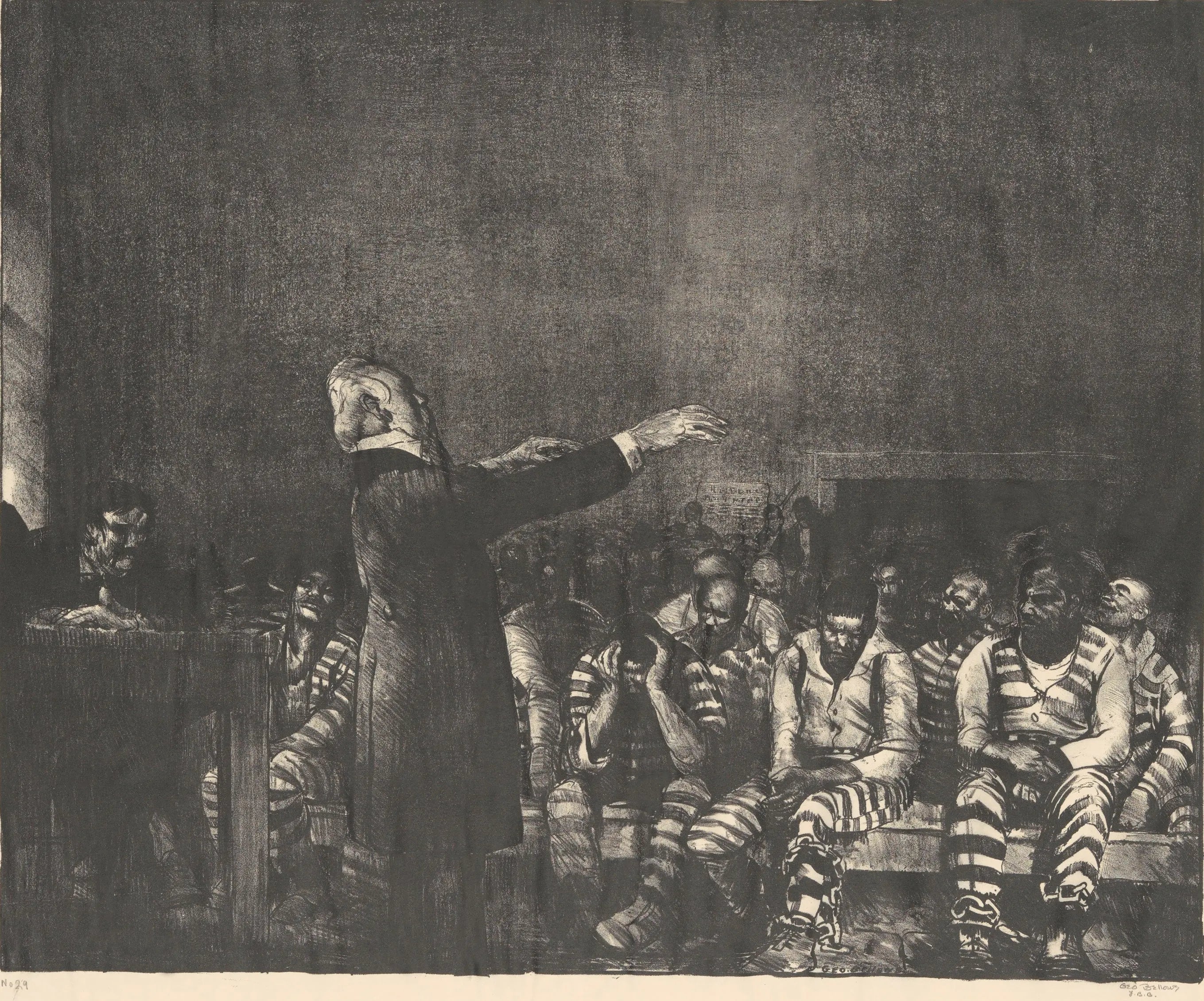 {{ product_title }} Fine Art Print | {{ product_vendor }} Jakero77 George Bellows - Benediction in Georgia (1916) Signed - 17" x 22" Fine Art Print Art Print  Jakero77