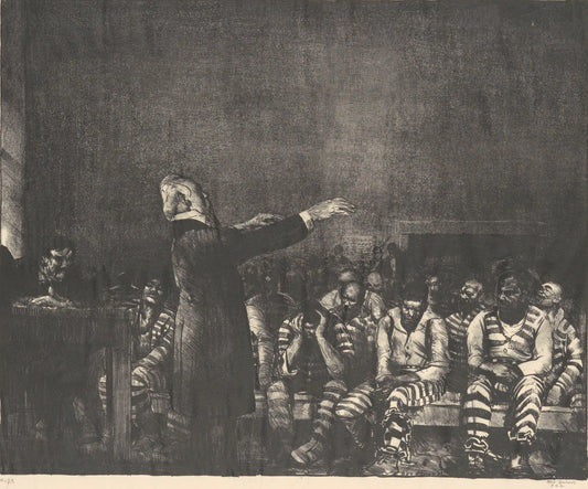 {{ product_title }} Fine Art Print | {{ product_vendor }} Jakero77 George Bellows - Benediction in Georgia (1916) Signed - 17" x 22" Fine Art Print Art Print  Jakero77