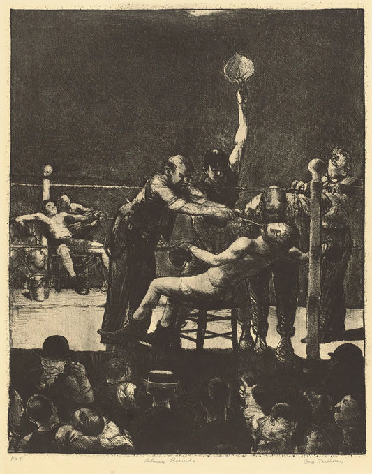 {{ product_title }} Fine Art Print | {{ product_vendor }} Jakero77 George Bellows - Between Rounds, Boxing Match (1916) Signed - 17" x 22" Art Print Art Print  Jakero77
