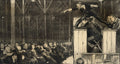 {{ product_title }} Fine Art Print | {{ product_vendor }} Jakero77 George Bellows - Billy Sunday Preaching (1915) Signed - 17" x 22" Fine Art Print Art Print  Jakero77