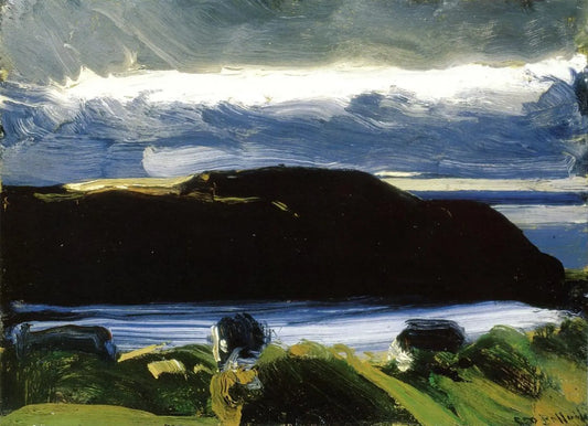 {{ product_title }} Fine Art Print | {{ product_vendor }} Jakero77 George Bellows - Breaking Sky, Monhegan (1916) Signed - 17" x 22" Fine Art Print Art Print  Jakero77