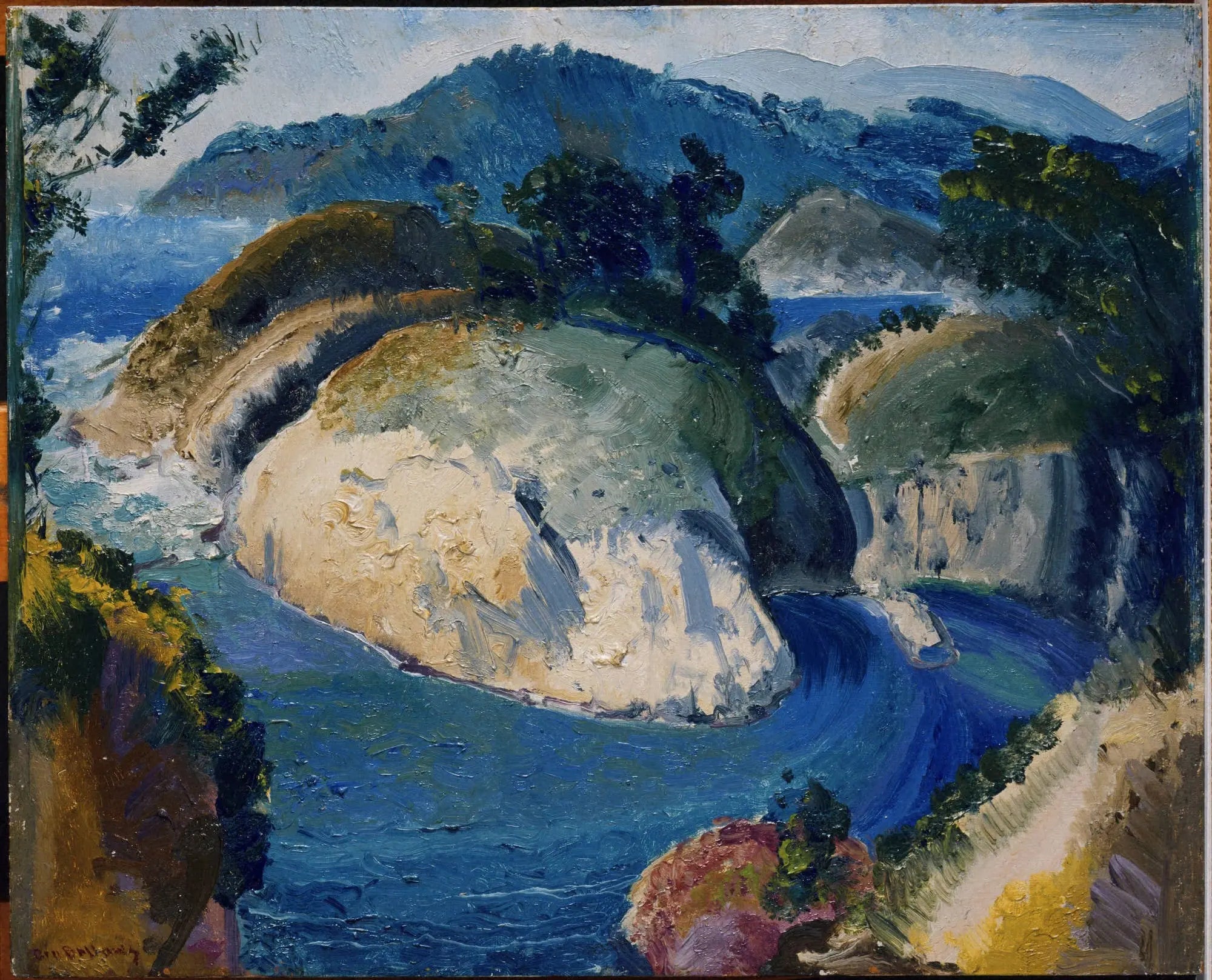 {{ product_title }} Fine Art Print | {{ product_vendor }} Jakero77 George Bellows - California Headlands (1917) Signed - 17" x 22" Fine Art Print Art Print  Jakero77