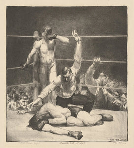{{ product_title }} Fine Art Print | {{ product_vendor }} Jakero77 George Bellows - Counted Out, First Stone (1921) Signed - 17" x 22" Fine Art Print Art Print  Jakero77