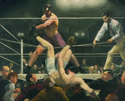 {{ product_title }} Fine Art Print | {{ product_vendor }} Jakero77 George Bellows - Dempsey vs. Firpo Boxing (1924) Signed - 17" x 22" Fine Art Print Art Print  Jakero77