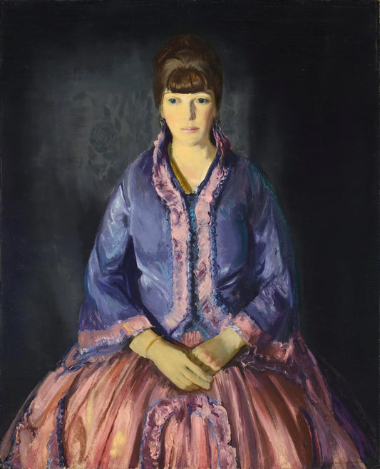 {{ product_title }} Fine Art Print | {{ product_vendor }} Jakero77 George Bellows - Emma in the Purple Dress (1919) Signed - 17"x22" Fine Art Print Art Print  Jakero77