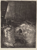 {{ product_title }} Fine Art Print | {{ product_vendor }} Jakero77 George Bellows - Hungry Dogs (1916) Signed - 17" x 22" Fine Art Print Art Print  Jakero77