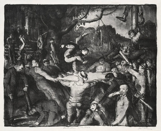 {{ product_title }} Fine Art Print | {{ product_vendor }} Jakero77 George Bellows - Initiation in the Frat (1917) Signed - 17" x 22" Fine Art Print Art Print  Jakero77