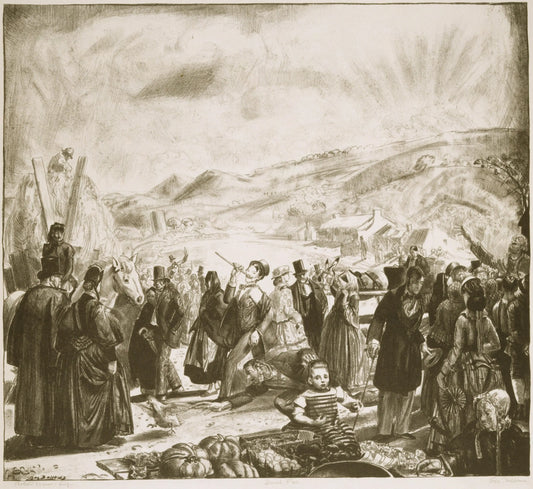 {{ product_title }} Fine Art Print | {{ product_vendor }} Jakero77 George Bellows - Irish Fair (1923) Signed - 17" x 22" Fine Art Print Art Print  Jakero77