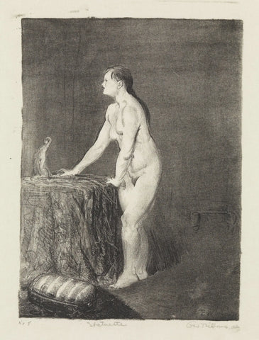 {{ product_title }} Fine Art Print | {{ product_vendor }} Jakero77 George Bellows - Nude Female Statuette (1917) Signed - 17" x 22" Fine Art Print Art Print  Jakero77