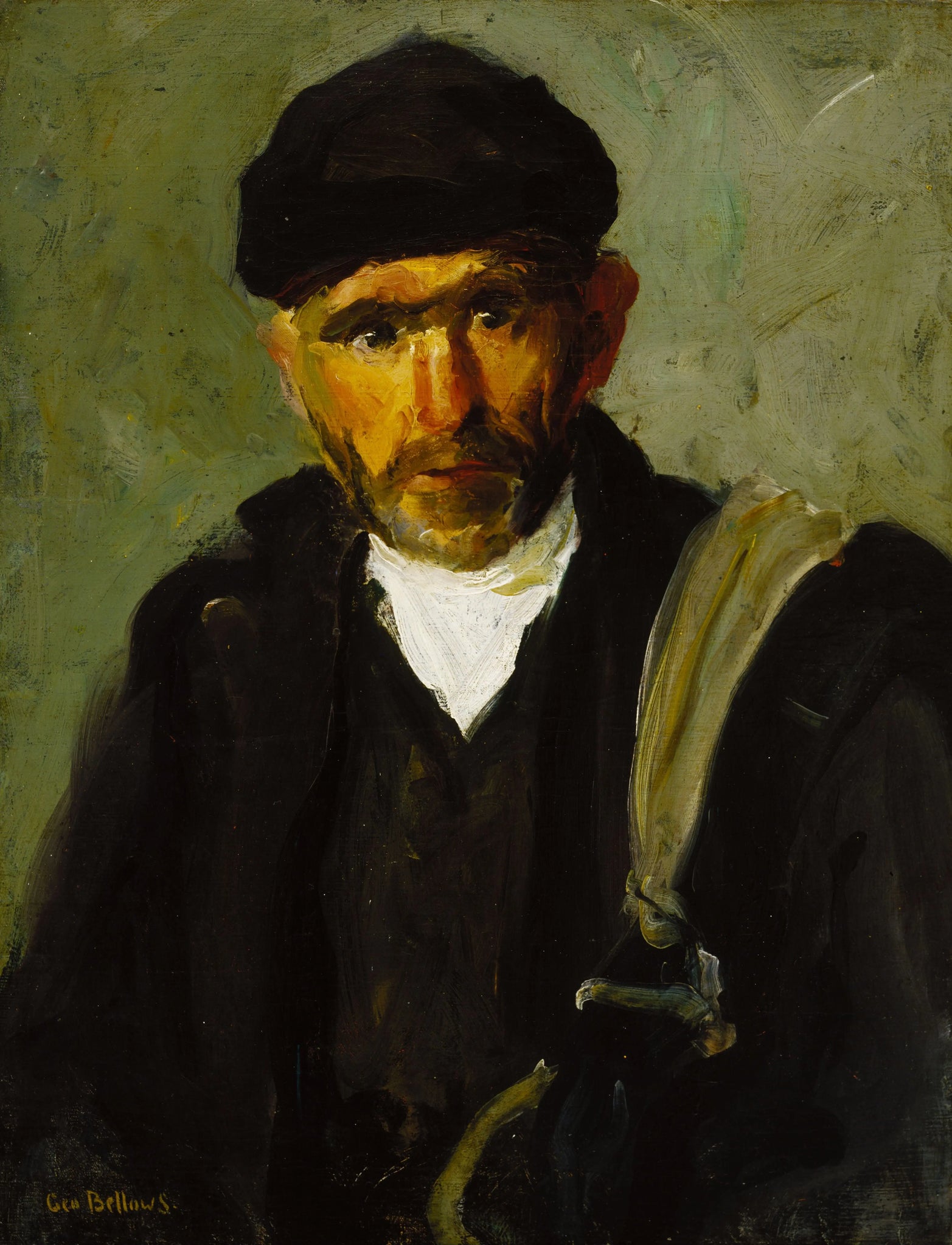 {{ product_title }} Fine Art Print | {{ product_vendor }} Jakero77 George Bellows - Old Fisherman Portrait (1904) Signed - 17" x 22" Fine Art Print Art Print  Jakero77