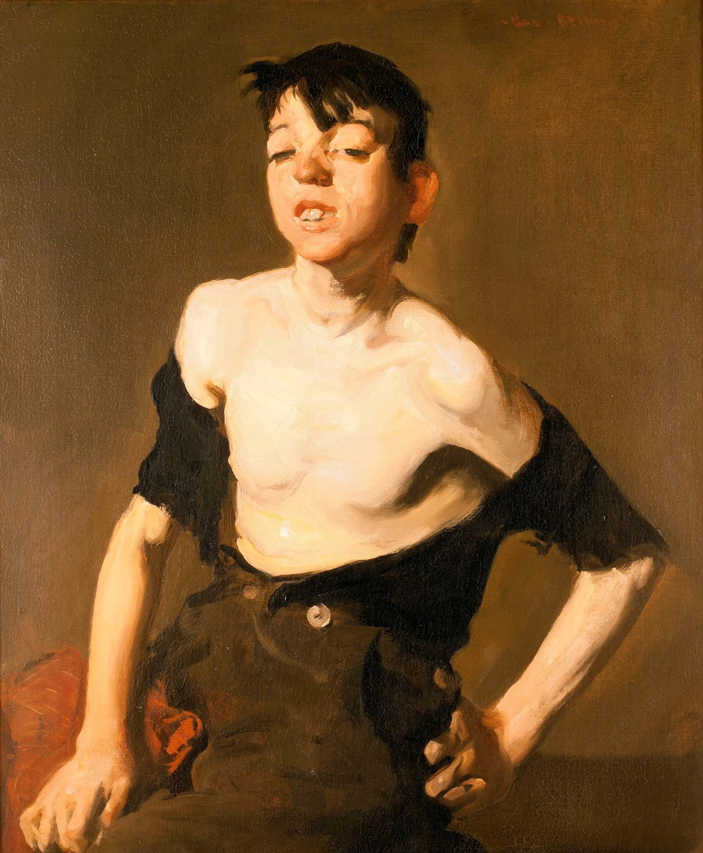 {{ product_title }} Fine Art Print | {{ product_vendor }} Jakero77 George Bellows - Paddy Flannigan Portrait (1908) Signed - 17" x 22" Fine Art Print Art Print  Jakero77