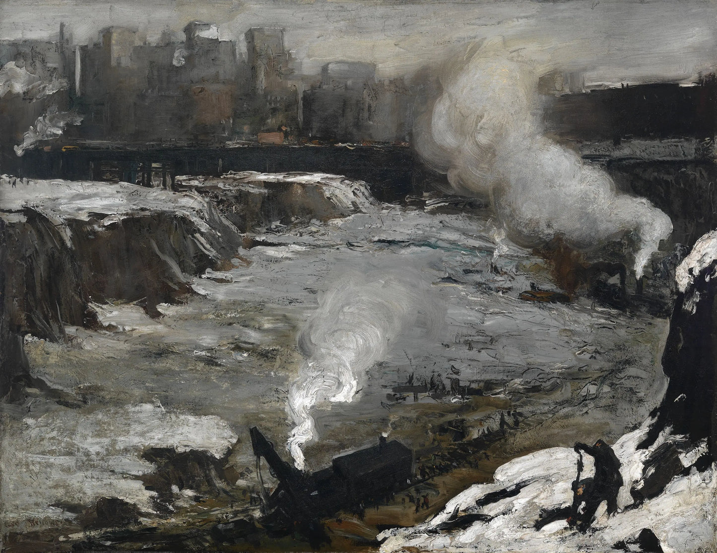 {{ product_title }} Fine Art Print | {{ product_vendor }} Jakero77 George Bellows - Pennsylvania Excavation (1907) Signed - 17" x 22" Fine Art Print Art Print  Jakero77