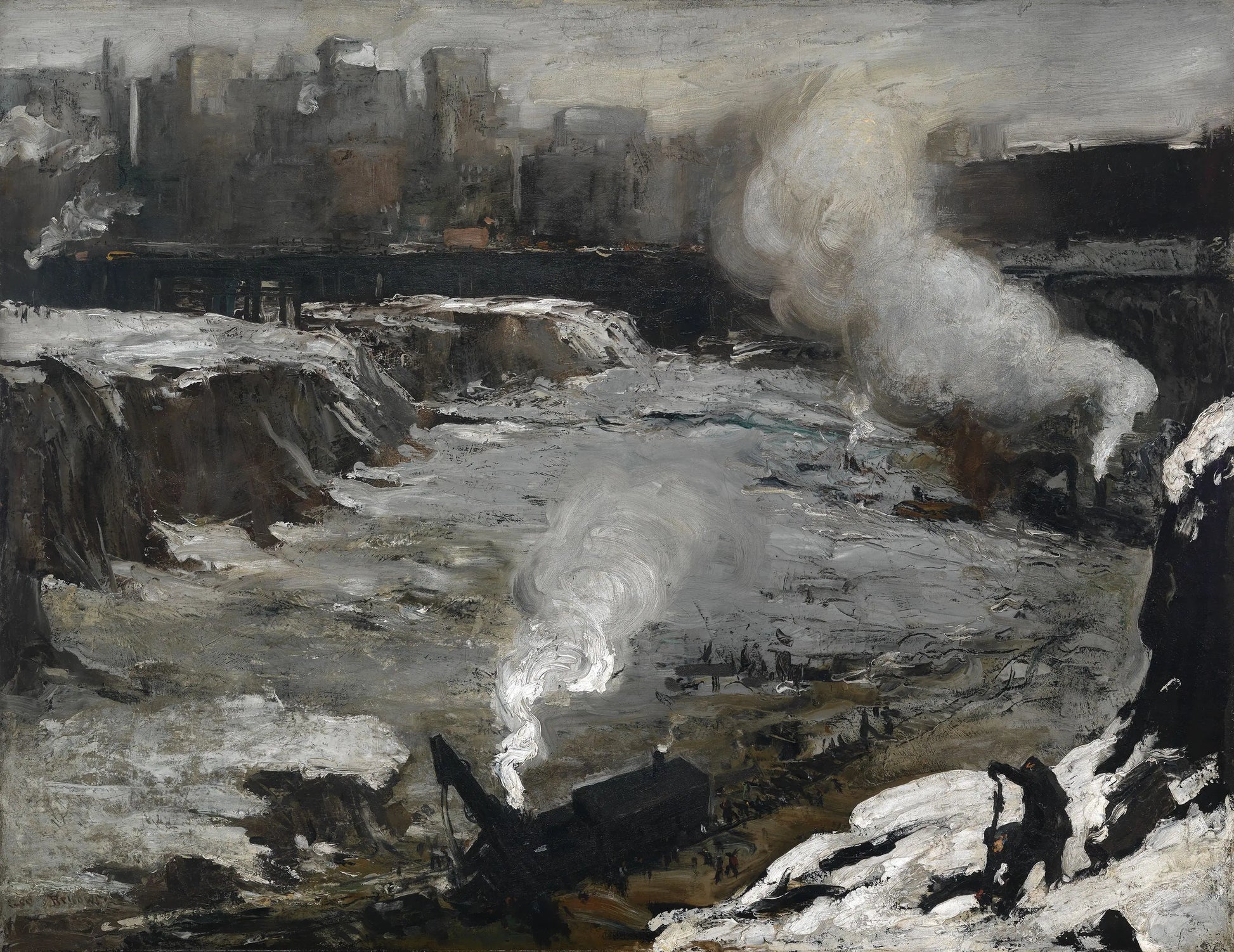 {{ product_title }} Fine Art Print | {{ product_vendor }} Jakero77 George Bellows - Pennsylvania Excavation (1907) Signed - 17" x 22" Fine Art Print Art Print  Jakero77