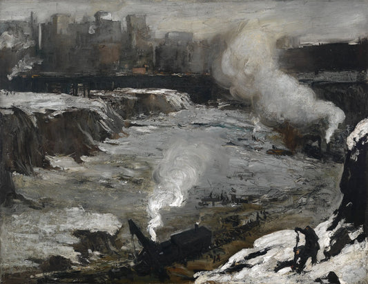 {{ product_title }} Fine Art Print | {{ product_vendor }} Jakero77 George Bellows - Pennsylvania Excavation (1907) Signed - 17" x 22" Fine Art Print Art Print  Jakero77