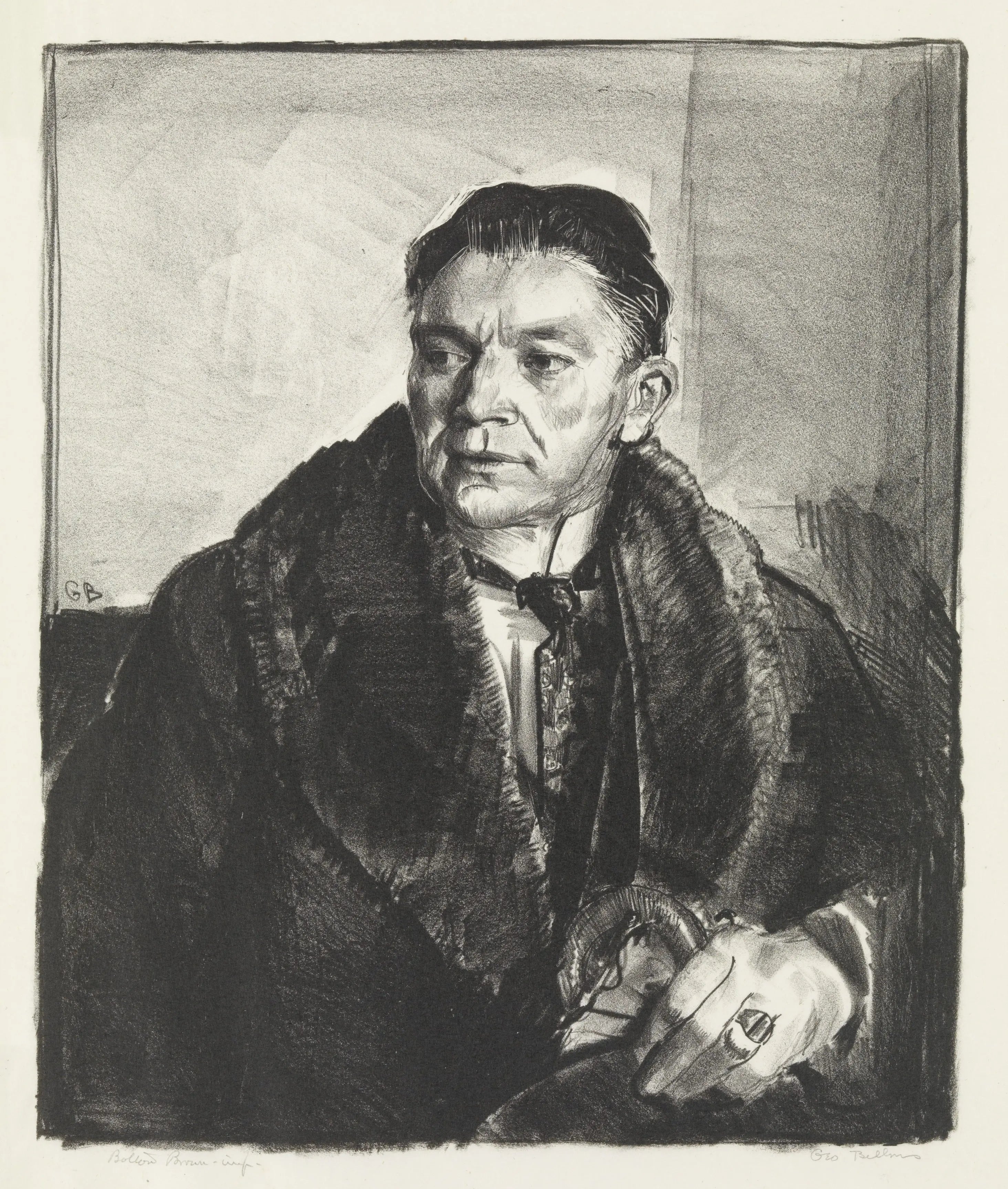{{ product_title }} Fine Art Print | {{ product_vendor }} Jakero77 George Bellows - Portrait of Robert Aitken (1921) Signed - 17" x 22" Fine Art Print Art Print  Jakero77