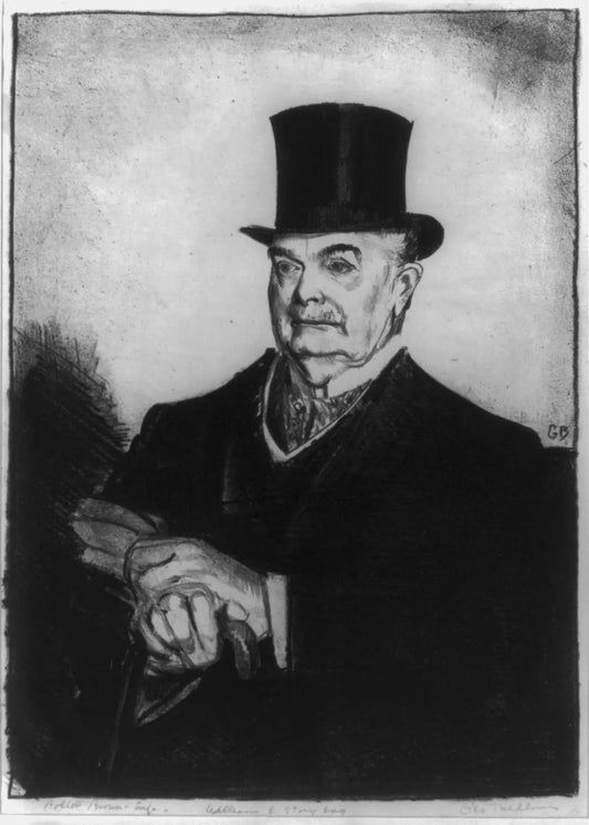 {{ product_title }} Fine Art Print | {{ product_vendor }} Jakero77 George Bellows - Portrait of William E. Story (1921) Initialed - 17" x 22" Print Art Print  Jakero77