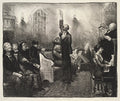 {{ product_title }} Fine Art Print | {{ product_vendor }} Jakero77 George Bellows - Prayer Meeting, First Stone (1916) Signed - 17" x 22" Art Print Art Print  Jakero77