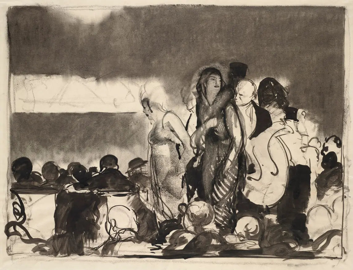 {{ product_title }} Fine Art Print | {{ product_vendor }} Jakero77 George Bellows - Preliminaries to the Big Bout (1916) - 17" x 22" Fine Art Print Art Print  Jakero77