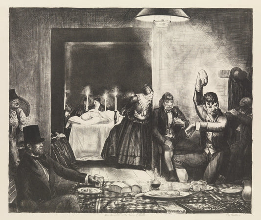 {{ product_title }} Fine Art Print | {{ product_vendor }} Jakero77 George Bellows - Punchinello in the House of Death (1923) Signed - 17" x 22" Print Art Print  Jakero77