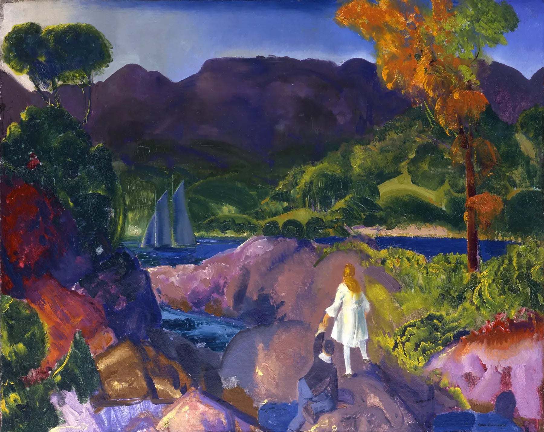 {{ product_title }} Fine Art Print | {{ product_vendor }} Jakero77 George Bellows - Romance of Autumn (1916) - 17" x 22" Fine Art Print Art Print  Jakero77