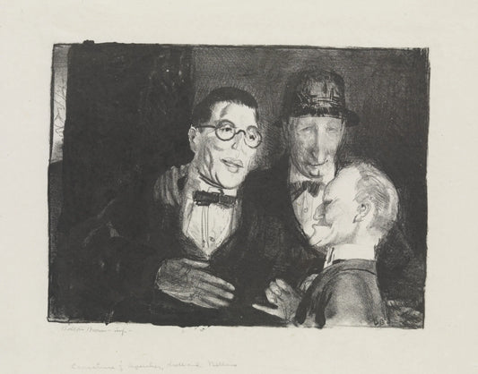 {{ product_title }} Fine Art Print | {{ product_vendor }} Jakero77 George Bellows - Speicher, Kroll, and Bellows (1921) Initialed - 17"x22" Art Print Art Print  Jakero77