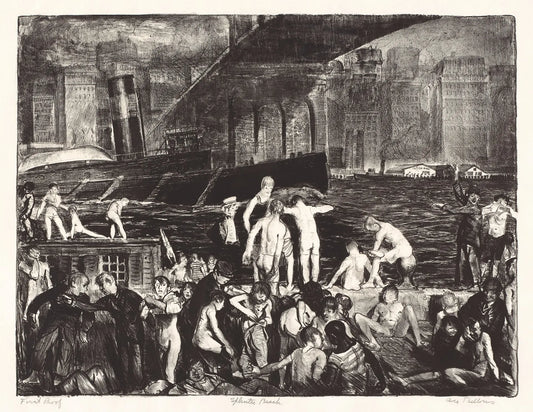 {{ product_title }} Fine Art Print | {{ product_vendor }} Jakero77 George Bellows - Splinter Beach Nudes (1916) Signed - 17" x 22" Fine Art Print Art Print  Jakero77