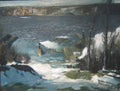 {{ product_title }} Fine Art Print | {{ product_vendor }} Jakero77 George Bellows - Steamboat on North River (1908) Signed - 17" x 22" Fine Art Print Art Print  Jakero77