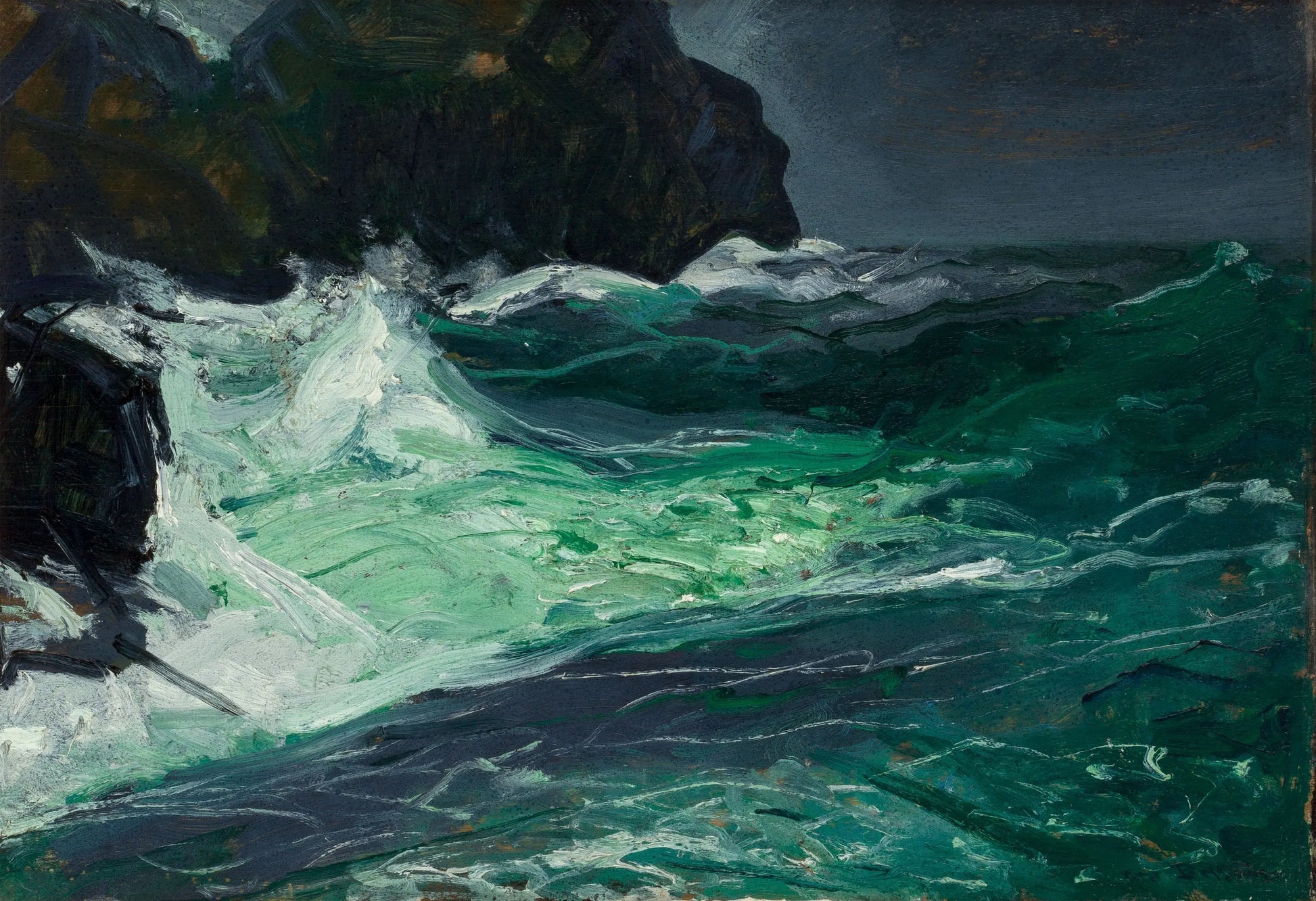 {{ product_title }} Fine Art Print | {{ product_vendor }} Jakero77 George Bellows - Storm Sea (1913) Signed - 17" x 22" Fine Art Print Art Print  Jakero77