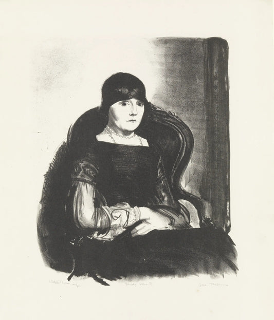 {{ product_title }} Fine Art Print | {{ product_vendor }} Jakero77 George Bellows - Study Portrait Mrs. R (1923) Signed - 17" x 22" Fine Art Print Art Print  Jakero77