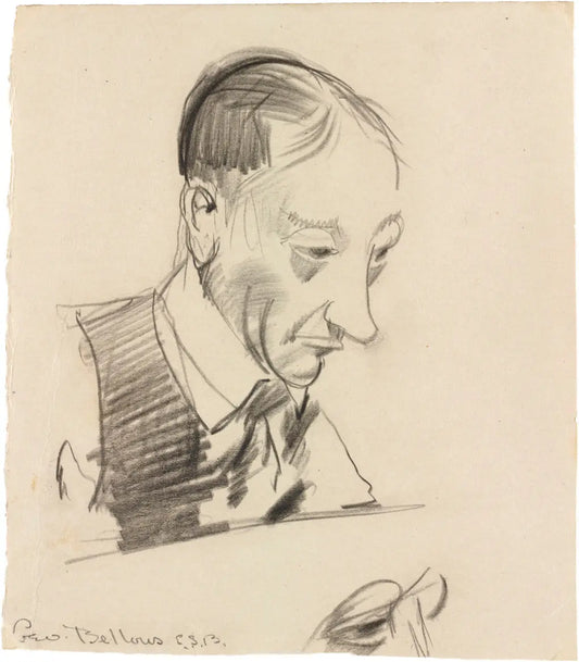 {{ product_title }} Fine Art Print | {{ product_vendor }} Jakero77 George Bellows - Study for Indoor Athlete No. 2 (1917-21) Signed - 17"x22" Print Art Print  Jakero77