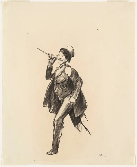 {{ product_title }} Fine Art Print | {{ product_vendor }} Jakero77 George Bellows - Study for the Irish Fair (1922) Initialed - 17" x 22" Art Print Art Print  Jakero77